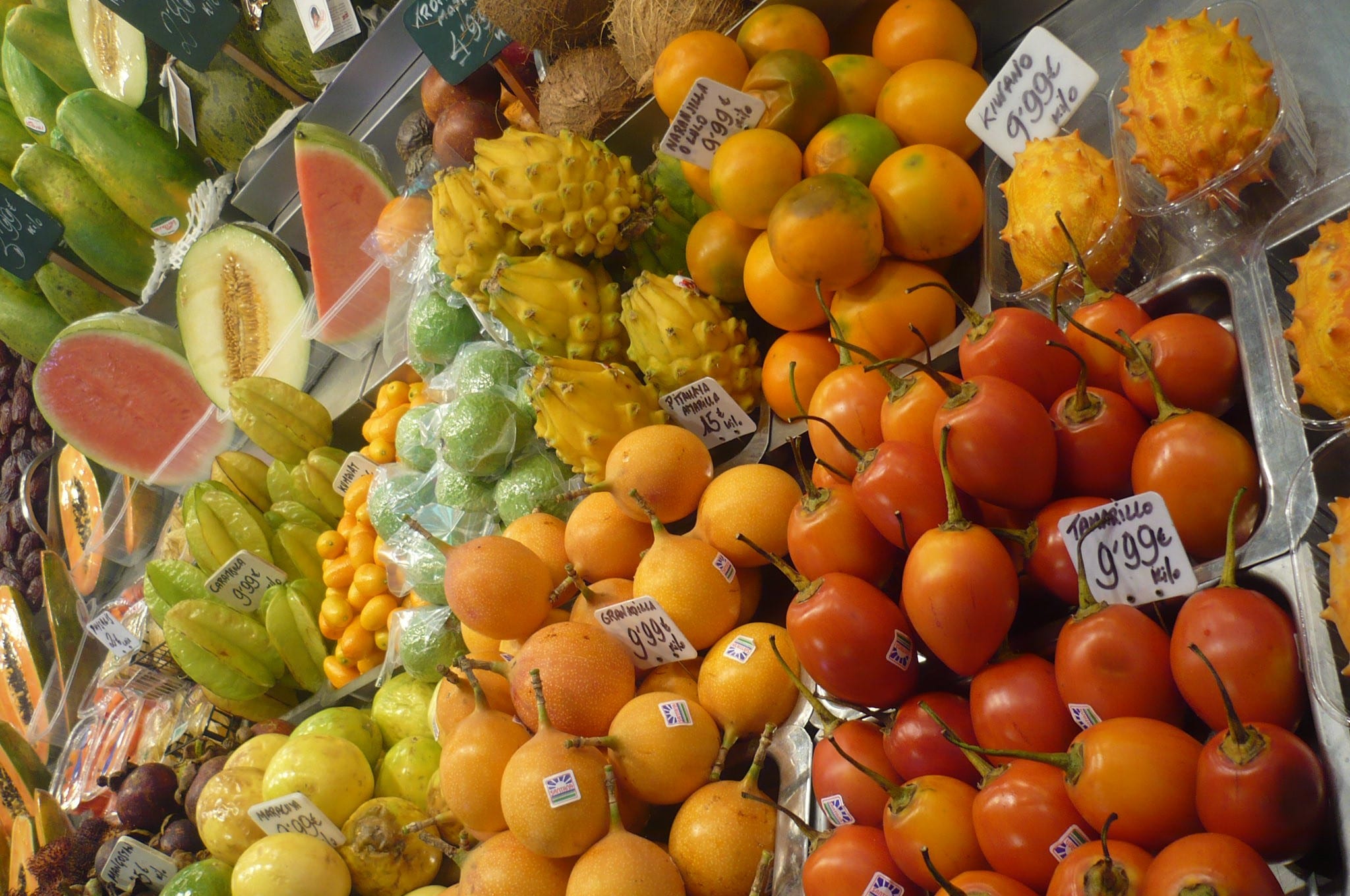 fruits au marché San José