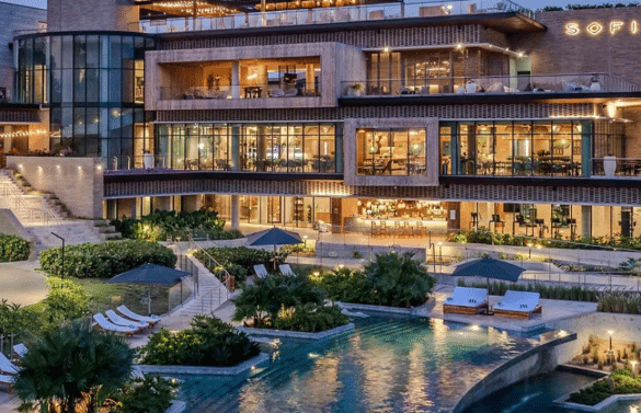 Sofitel Barú Calablanca Resort près de Carthagène, hôtel de luxe avec piscine et architecture moderne.